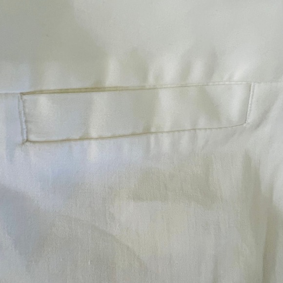 Chico’s High Rise Crop Pants Off White Cuffed Cotton Size 2.5 (18/20) - Picture 6 of 9